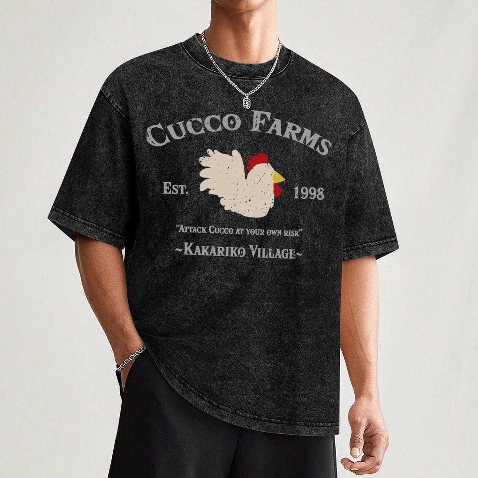 Cucco Farms 티셔츠 어반 스타일 캐주얼 반소매 - Urban Farming In China 리뷰 및 가격
