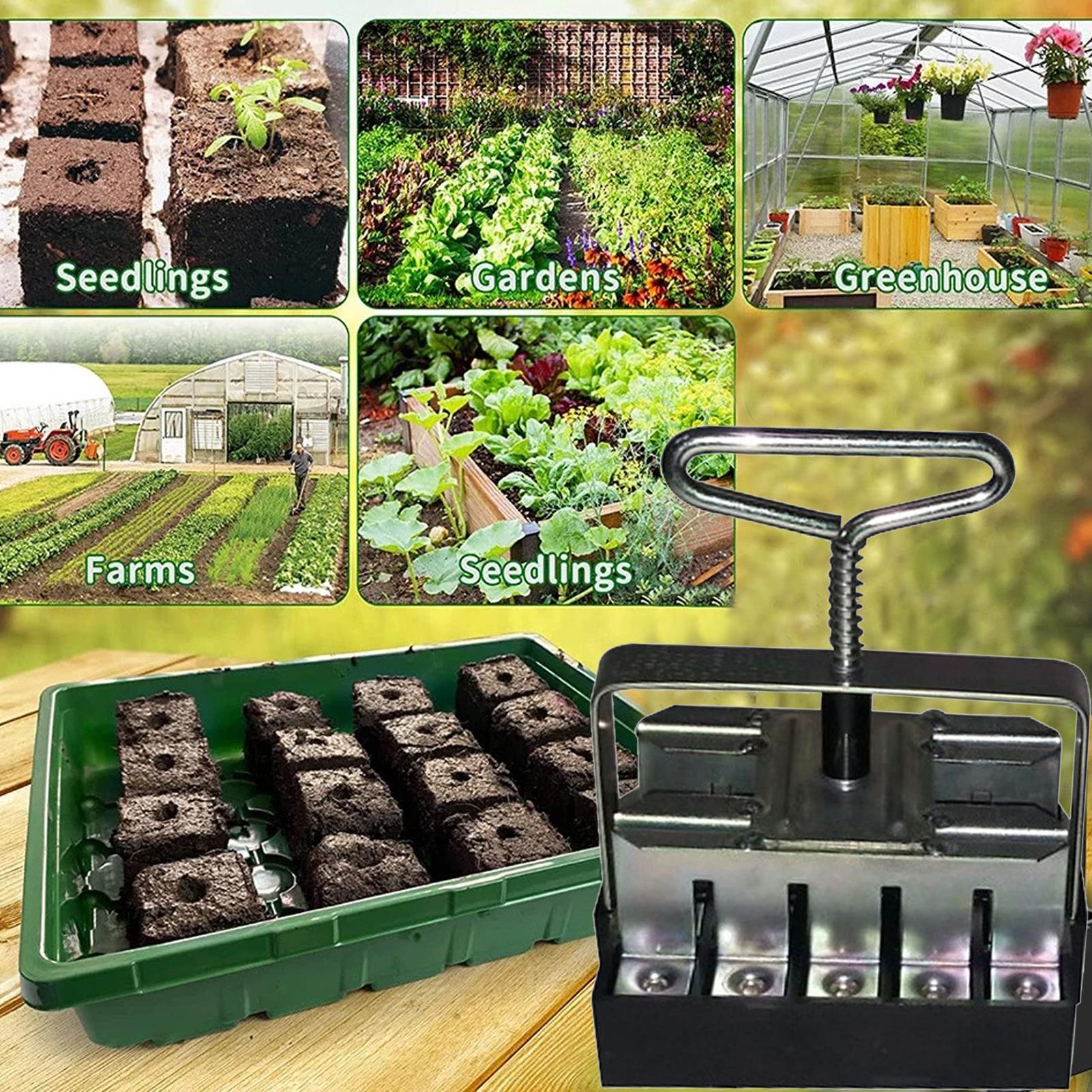 토양 차단기 편안한 손잡이 20셀 토양 차단 도구 묘목 - Urban Farming Urban Gardening 리뷰 및 가격